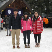 2011広東外大短期留学生と初詣に行きました 写真2