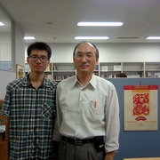 潘潔敏副学院長の息子さんが来札しています 写真1
